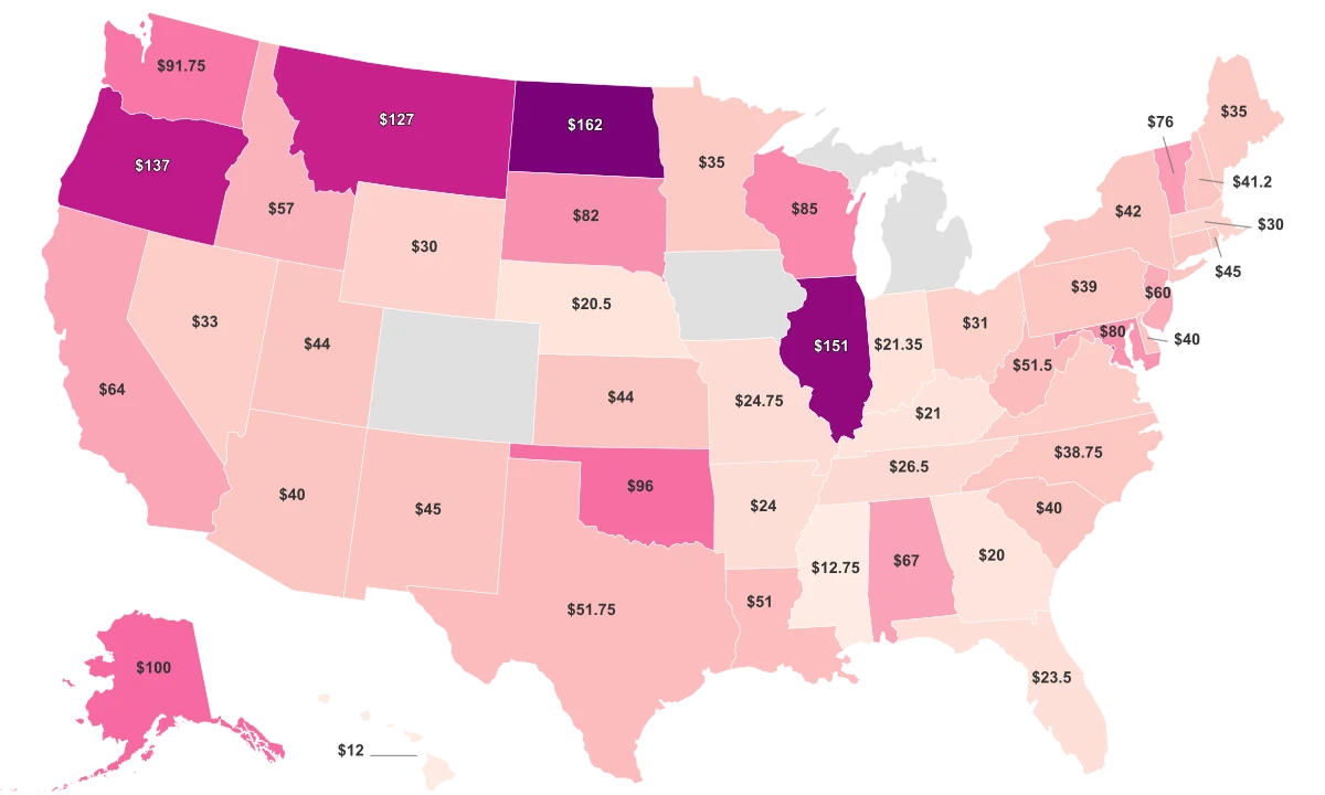 Car Registrations Fees By State