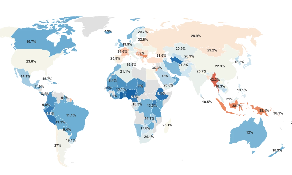 Smoking Rates By Country