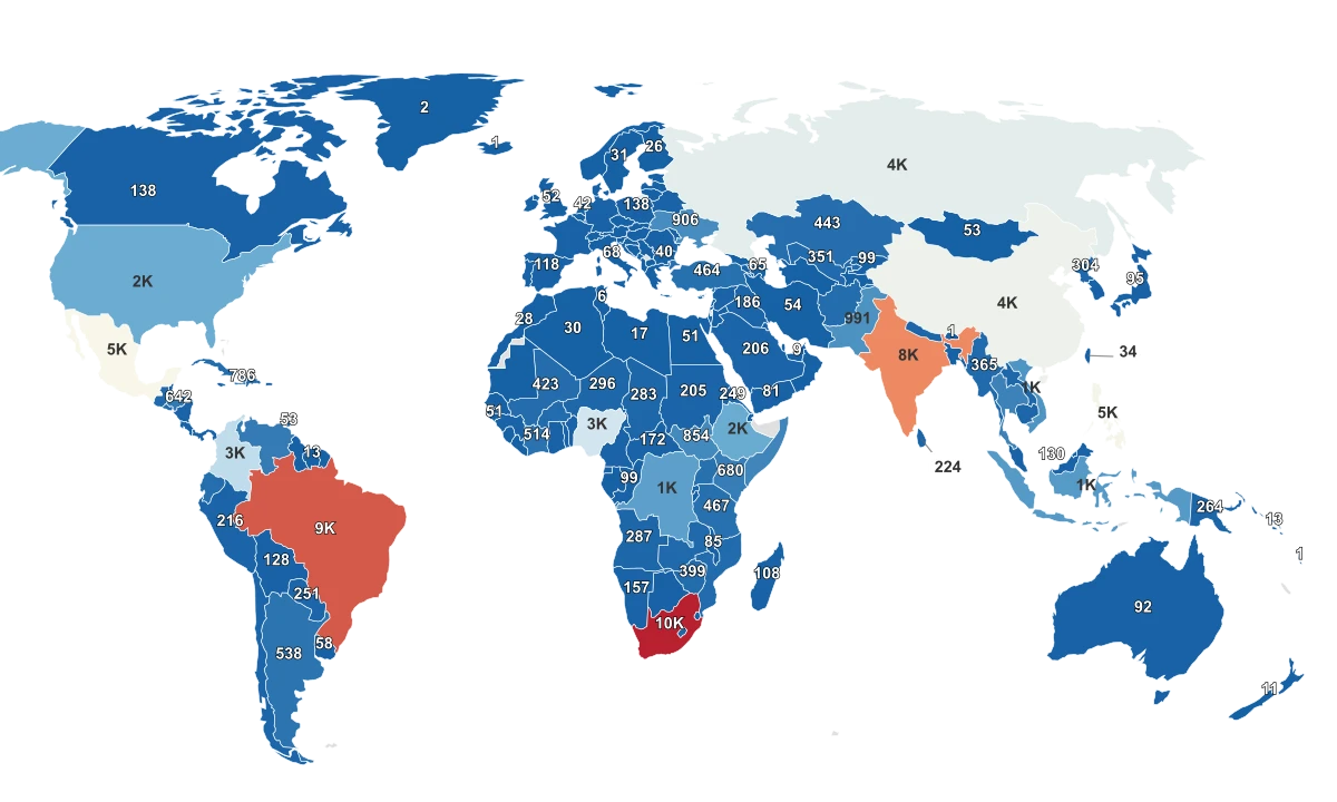 Stabbing Deaths by Country